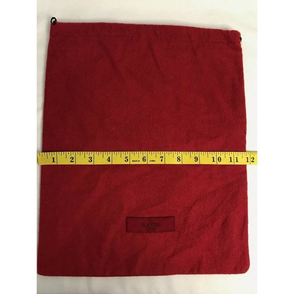 Valentino Storage Drawstring Dust Bag Cotton Red 14" x 11.8" - Picture 3 of 5